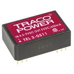TRACOPOWER TEL 3 DC-DC Converter, 5V dc/ 600mA Output, 4.5 → 9 V dc Input, 3W, Through Hole, +85°C Max Temp