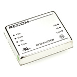Recom RP30-EW DC-DC Converter, ±12V dc/ ±1.25A Output, 10 → 40 V dc Input, 30W, Through Hole, +85°C Max Temp