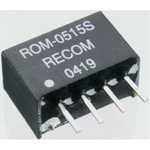 Recom ROM DC-DC Converter, 5V dc/ 200mA Output, 4.5 → 5.5 V dc Input, 1W, Through Hole, +85°C Max Temp -40°C Min
