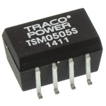 TRACOPOWER TSM DC-DC Converter, 5V dc/ 200mA Output, 4.5 → 5.5 V dc Input, 1W, Surface Mount, +85°C Max Temp