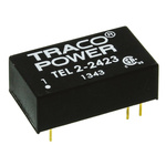 TRACOPOWER TEL 2 DC-DC Converter, ±15V dc/ ±65mA Output, 18 → 36 V dc Input, 2W, Through Hole, +75°C Max Temp