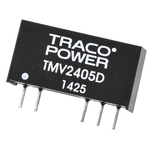 TRACOPOWER TMV DC-DC Converter, ±5V dc/ ±100mA Output, 21.6 → 26.4 V dc Input, 1W, Through Hole, +85°C Max Temp