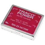 TRACOPOWER TEN 25WI DC-DC Converter, 12V dc/ 2.5A Output, 10 → 40 V dc Input, 25W, Through Hole, +85°C Max Temp