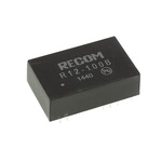 Recom R12 DC-DC Converter, 55 → 135V dc/ 50mA Output, 10 → 14 V dc Input, 5W, Through Hole, +70°C Max