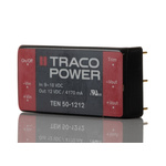TRACOPOWER TEN 50 DC-DC Converter, 12V dc/ 4.17A Output, 9 → 18 V dc Input, 50W, Through Hole, +85°C Max Temp