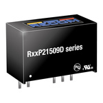 Recom R12 DC-DC Converter, -9V dc/ -111mA Output, 10.8 → 13.2 V dc Input, 2W, Through Hole, +90°C Max Temp -40°C