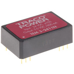 TRACOPOWER TEM 3N DC-DC Converter, 5V dc/ 600mA Output, 21.6 → 26.4 V dc Input, 3W, Through Hole, +85°C Max Temp