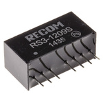 Recom RS3 DC-DC Converter, 9V dc/ 333mA Output, 9 → 18 V dc Input, 3W, Through Hole, +71°C Max Temp -40°C Min