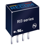 Recom RI3 DC-DC Converter, 12V dc/ 250mA Output, 24 V dc Input, 3W, Through Hole, +85°C Max Temp -40°C Min Temp