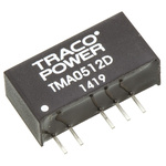TRACOPOWER TMA DC-DC Converter, ±12V dc/ ±40mA Output, 4.5 → 5.5 V dc Input, 1W, Through Hole, +85°C Max Temp