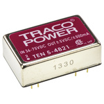 TRACOPOWER TEN 5 DC-DC Converter, ±5V dc/ ±500mA Output, 36 → 72 V dc Input, 6W, Through Hole, +85°C Max Temp