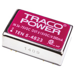 TRACOPOWER TEN 5 DC-DC Converter, ±15V dc/ ±200mA Output, 36 → 72 V dc Input, 6W, Through Hole, +85°C Max Temp