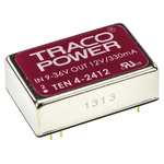 TRACOPOWER TEN 4 DC-DC Converter, 12V dc/ 330mA Output, 9 → 36 V dc Input, 4W, Through Hole, +75°C Max Temp
