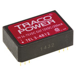 TRACOPOWER TEL 3 DC-DC Converter, 12V dc/ 250mA Output, 36 → 75 V dc Input, 3W, Through Hole, +85°C Max Temp