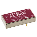 TRACOPOWER TEN 12 DC-DC Converter, 12V dc/ 1A Output, 18 → 75 V dc Input, 12W, Through Hole, +85°C Max Temp
