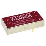 TRACOPOWER TEN 12 DC-DC Converter, ±12V dc/ ±500mA Output, 18 → 75 V dc Input, 12W, Through Hole, +85°C Max Temp