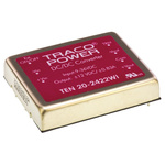 TRACOPOWER TEN 20WI DC-DC Converter, ±12V dc/ ±835mA Output, 9 → 36 V dc Input, 20W, Through Hole, +85°C Max