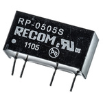 Recom RP DC-DC Converter, 5V dc/ 200mA Output, 4.5 → 5.5 V dc Input, 1W, Through Hole, +85°C Max Temp -40°C Min