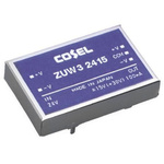 Cosel DC-DC Converter, ±15V dc/ 100mA Output, 18 → 36 V dc Input, 3W, Through Hole, +71°C Max Temp -20°C Min Temp