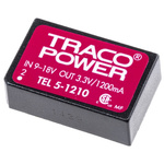 TRACOPOWER TEL 5 DC-DC Converter, 3.3V dc/ 1.2A Output, 9 → 18 V dc Input, 5W, Through Hole, +85°C Max Temp