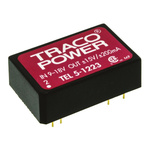 TRACOPOWER TEL 5 DC-DC Converter, ±15V dc/ ±200mA Output, 9 → 18 V dc Input, 5W, Through Hole, +85°C Max Temp