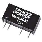 TRACOPOWER TMV DC-DC Converter, 5V dc/ 200mA Output, 21.6 → 26.4 V dc Input, 1W, Through Hole, +85°C Max Temp