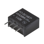 Recom RO DC-DC Converter, 15V dc/ 66mA Output, 4.5 → 5.5 V dc Input, 1W, Through Hole, +85°C Max Temp -40°C Min