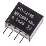 Recom RO DC-DC Converter, 12V dc/ 83mA Output, 10.8 → 13.2 V dc Input, 1W, Through Hole, +85°C Max Temp -40°C