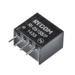 Recom RI DC-DC Converter, 15V dc/ 133mA Output, 4.5 → 5.5 V dc Input, 2W, Through Hole, +85°C Max Temp -40°C Min