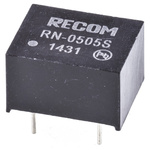 Recom RN DC-DC Converter, 5V dc/ 250mA Output, 4.5 → 5.5 V dc Input, 1.25W, Through Hole, +85°C Max Temp -40°C