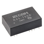Recom Rxx-B DC-DC Converter, 40 → 120V dc/ 25mA Output, 4.5 → 6 V dc Input, 3W, Through Hole, +70°C Max