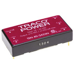 TRACOPOWER TEN 40N DC-DC Converter, ±15V dc/ ±1.33A Output, 18 → 36 V dc Input, 40W, Through Hole, +80°C Max