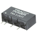 TRACOPOWER TRA 3 DC-DC Converter, 5V dc/ 600mA Output, 21.6 → 26.4 V dc Input, 3W, Through Hole, +85°C Max Temp