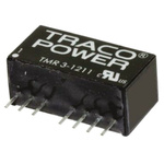 TRACOPOWER TMR 3HI DC-DC Converter, 15V dc/ 200mA Output, 4.5 → 9 V dc Input, 3W, Through Hole, +85°C Max Temp