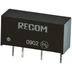 Recom RH DC-DC Converter, -9V dc/ -56mA Output, 10.8 → 13.2 V dc Input, 1W, Through Hole, +90°C Max Temp -40°C