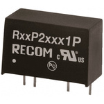 Recom R05P DC-DC Converter, ±12V dc/ ±85mA Output, 4.5 → 5.5 V dc Input, 2W, Through Hole, +90°C Max Temp -40°C