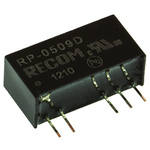 Recom RP DC-DC Converter, ±9V dc/ ±56mA Output, 4.5 → 5.5 V dc Input, 1W, Through Hole, +90°C Max Temp -40°C Min