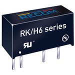 Recom RK DC-DC Converter, 15V dc/ 66mA Output, 21.6 → 26.4 V dc Input, 1W, Through Hole, +90°C Max Temp -40°C