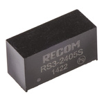 Recom RS3 DC-DC Converter, 5V dc/ 600mA Output, 18 → 36 V dc Input, 3W, Through Hole, +71°C Max Temp -40°C Min