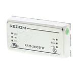 Recom RP20-FW DC-DC Converter, 5V dc/ 4A Output, 9 → 36 V dc Input, 20W, Through Hole, +105°C Max Temp -40°C Min