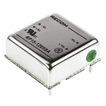 Recom RP15-A DC-DC Converter, 5V dc/ 3A Output, 9 → 18 V dc Input, 15W, Through Hole, +85°C Max Temp -40°C Min