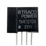 TRACOPOWER TME DC-DC Converter, 12V dc/ 80mA Output, 10.8 → 13.2 V dc Input, 1W, Through Hole, +85°C Max Temp