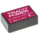 TRACOPOWER TEN 3 DC-DC Converter, 12V dc/ 250mA Output, 9 → 18 V dc Input, 3W, Through Hole, +85°C Max Temp