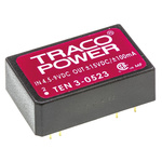 TRACOPOWER TEN 3 DC-DC Converter, ±15V dc/ ±100mA Output, 4.5 → 9 V dc Input, 3W, Through Hole, +85°C Max Temp