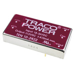TRACOPOWER TEN 10 DC-DC Converter, ±12V dc/ ±415mA Output, 18 → 36 V dc Input, 10W, Through Hole, +85°C Max Temp