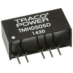 TRACOPOWER TMH DC-DC Converter, ±5V dc/ ±200mA Output, 4.5 → 5.5 V dc Input, 2W, Through Hole, +85°C Max Temp