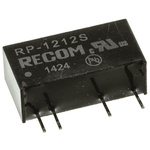 Recom RP DC-DC Converter, 12V dc/ 84mA Output, 10.8 → 13.2 V dc Input, 1W, Through Hole, +85°C Max Temp -40°C