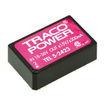 TRACOPOWER TEL 5 DC-DC Converter, ±15V dc/ ±200mA Output, 18 → 36 V dc Input, 5W, Through Hole, +85°C Max Temp