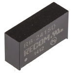 Recom RB DC-DC Converter, ±15V dc/ ±33mA Output, 21.6 → 26.4 V dc Input, 1W, Through Hole, +85°C Max Temp -40°C