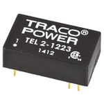 TRACOPOWER TEL 2 DC-DC Converter, ±15V dc/ ±65mA Output, 9 → 18 V dc Input, 2W, Through Hole, +75°C Max Temp
